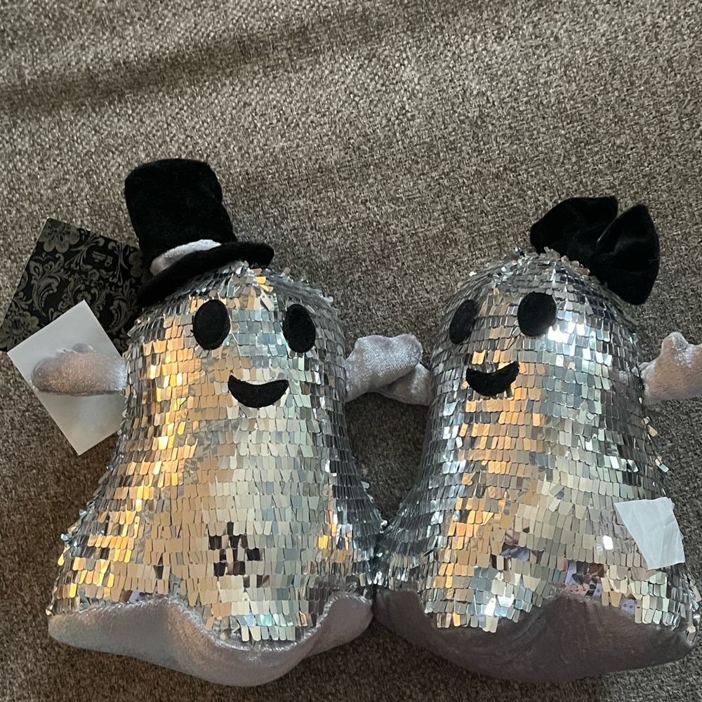 Christian Soriano Disco Ghost Couple Plush Weighted Shelf Sitter NWT